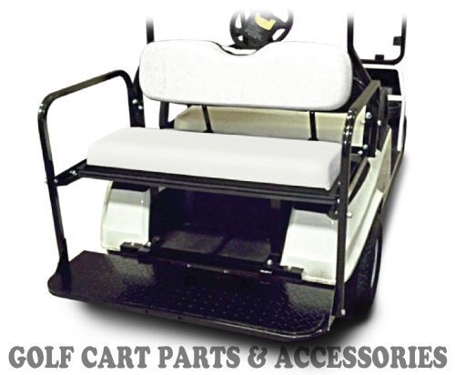 Golf cart rear seat kit - flip seat kit ezgo txt (1994-2013) white cushions