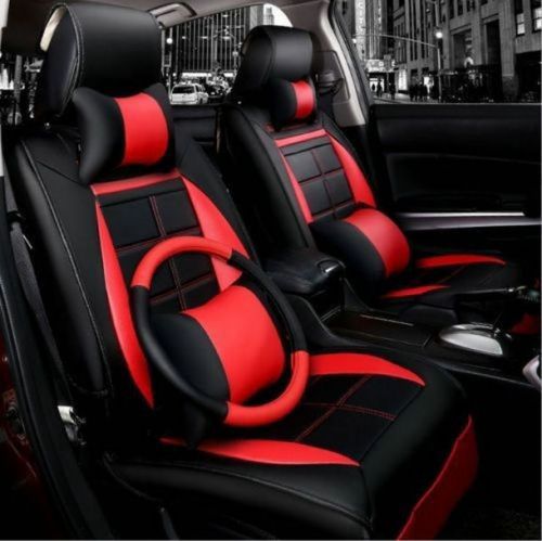 New pu leather car seat cushion 15pcs / set for all car + steering wheel cover