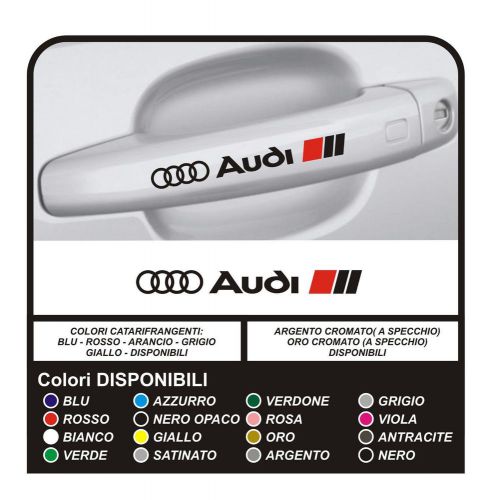 Stickers handle for audi a1 a3 a4 a5 a6 a8 q3 q5 q7 tt s1 s3 s4 s5 s6 rs