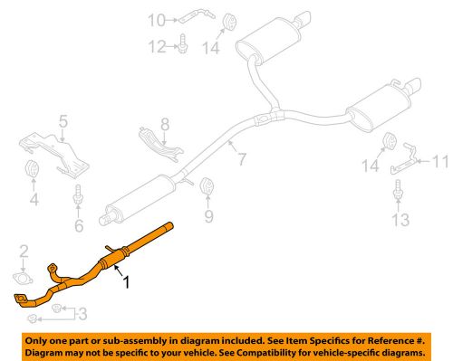 Ford oem 13-15 taurus 3.5l-v6 exhaust system-exhaust pipe dg1z5g274a