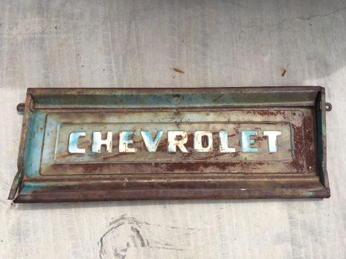 Vintage 1940&#039;s 50&#039;s  chevrolet  chevy pickup truck  bed tailgate