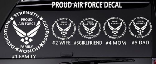 Air force family united states military soldier support vinyl sticker decal