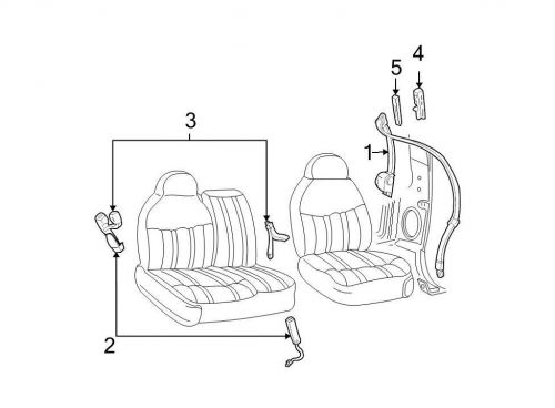 Ford oem seat belt 7l1z78611b60ac image 3