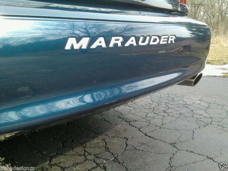 Mercury marauder rear bumper insert decals 03 04