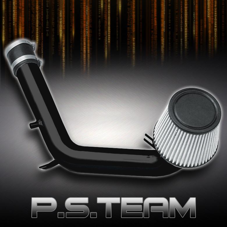 99-05 jetta 99-06 golf 2.0 sohc black cold air intake+stainless washable filter