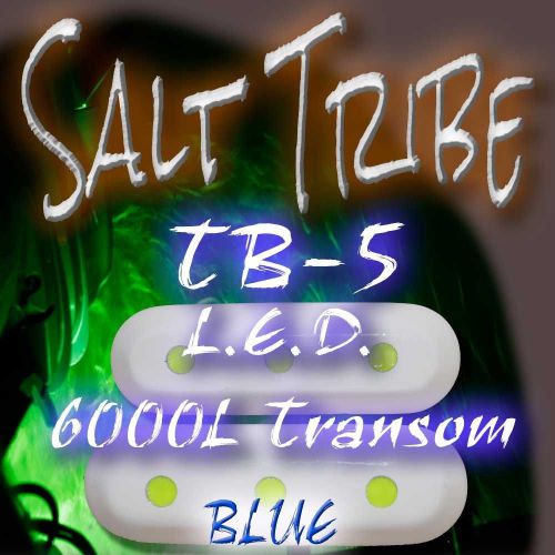 Led underwater blue marine transom boat light fishing 6000 lumen