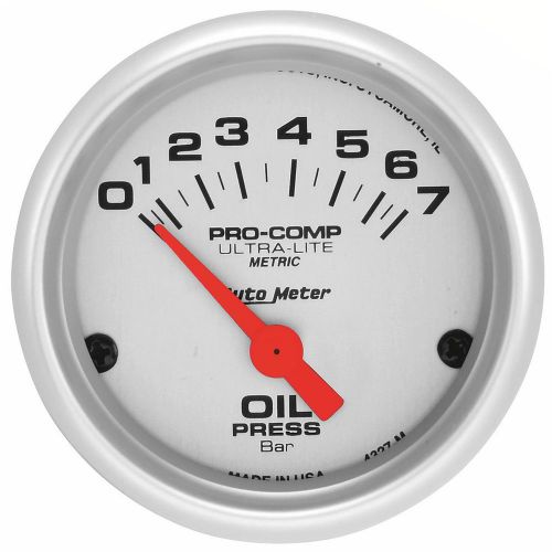 Autometer 4327-m ultra-lite electric oil pressure gauge