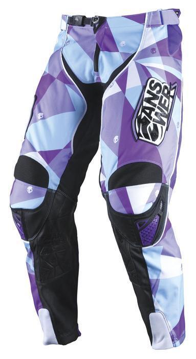 Answer racing a12 skullcandy series mx motorcycle pants purple youth 24 us