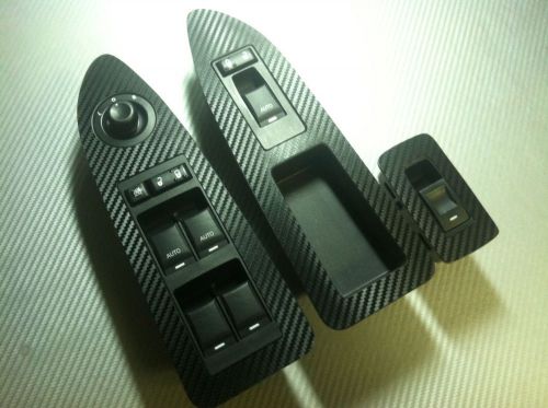 Dodge charger power window switch panel carbon fiber look overlay srt-8 &#039;08-&#039;10