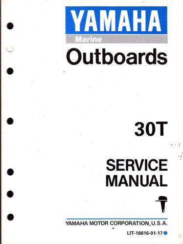 Yamaha outboard motor 30t service manual lit-18616-01-17  (252)