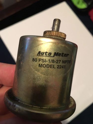 Autometer 2241 oil pressure sender 0-80
