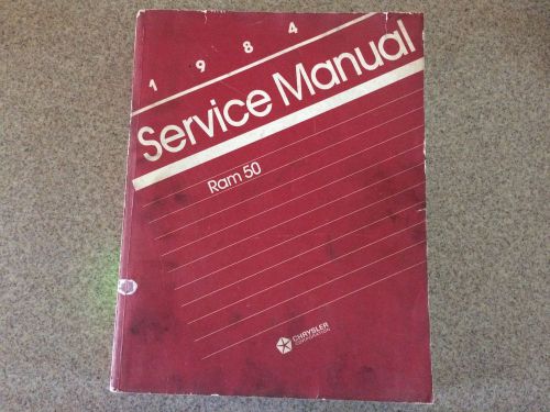 Dodge ram charger 1984 truck service manual