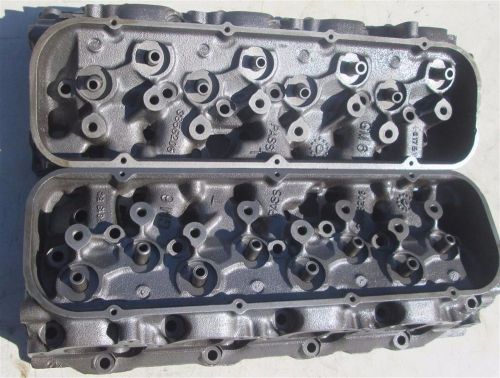 1965 gm big block chevy large oval port heads 3856206 65 396 325hp tiny chambers