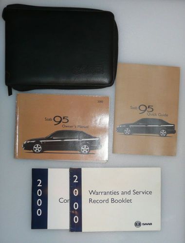 2000 00 saab 9-5 9 5 95 factory owners manual