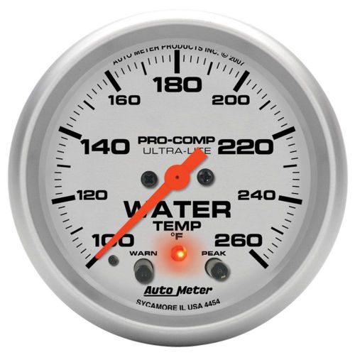 Autometer 4454 ultra-lite electric water temperature gauge