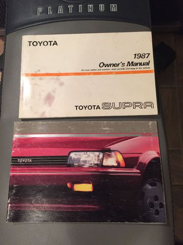 1987 toyota supra owners manual, owner guide and more