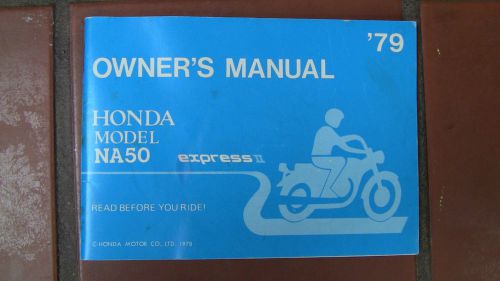 1979 honda na-50 express 2 owner&#039;s manual