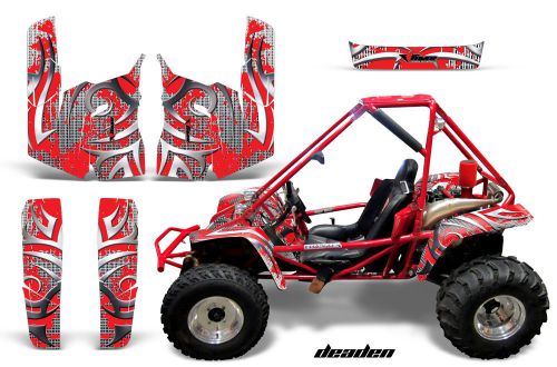 Honda odyssey 350 graphic kit wrap amr racing decal utv 4x4 parts 1985 deaden r