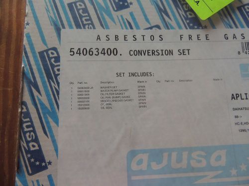 Ajusa 54063400 lower conversion gasket set for daihatsu 1.3l 1.6l 4 cyl eng