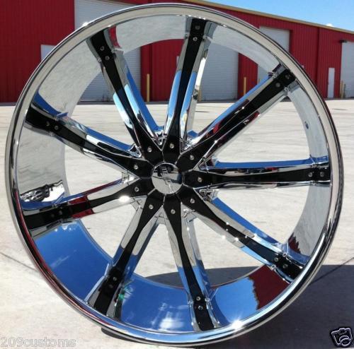 22" 22 inch 22x8 dw 29  fwd wheels tires rims 5x115 chevrolet impala 2007