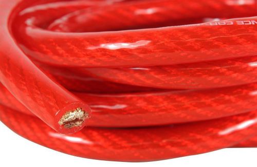 Monster cable mpc 400 1s 10&#039; red 1/0 awg power+ground wire