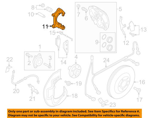 Audi oem 14-16 q5-disc brake caliper bracket 8r0615125a