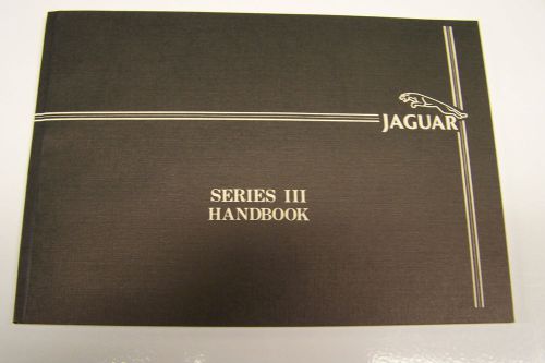 Jaguar xj6 series 3 owners manual parts xj6 series iii new original