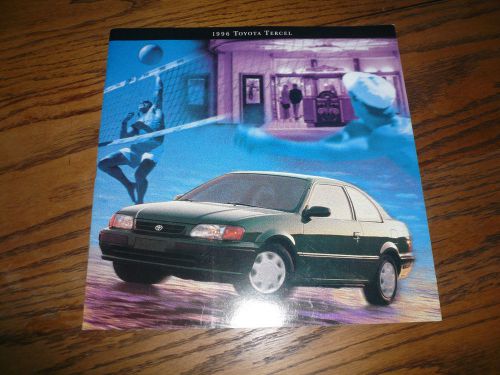 1996 toyota tercel sales brochures - - vintage
