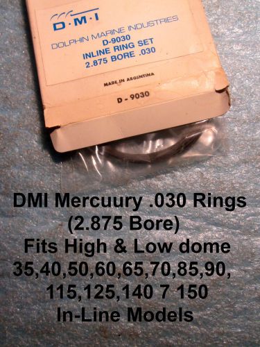 Merc./mariner .030 piston rings 2.875 bore dmi # d-9030 fits in-lines 35-150 hp