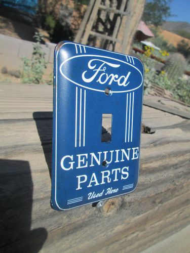Ford genuine parts light switch cover plate signs metal garage man cave garage