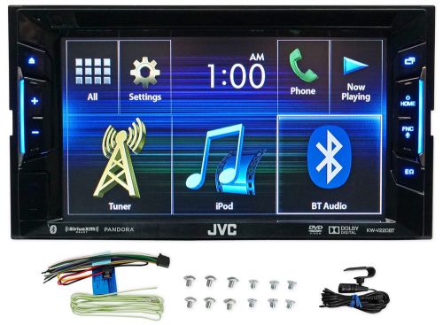 Jvc kw-v220bt 6.2&#034; 2-din in-dash car stereo dvd receiver/player w/bluetooth+usb