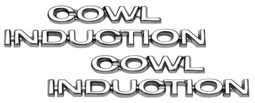 Cowl induction hood emblem set 1970 1971 1972 chevelle 1967 1968 1969 camaro