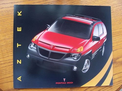 2001 pontiac aztek and gt  22-page original car sales brochure catalog