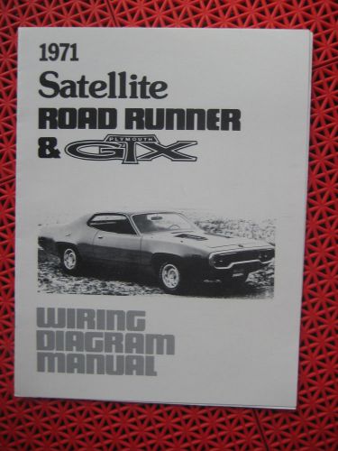 1971 plymouth satellite roadrunner gtx wiring diagram manual