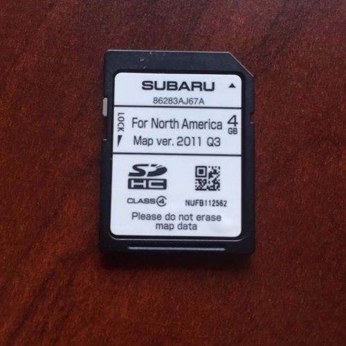 Subaru sd nav. card 86283aj67a