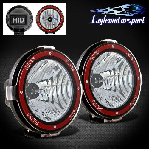 2x7&#034; 6000k hid 4x4 offroad driving fog light lamp grill/roof top