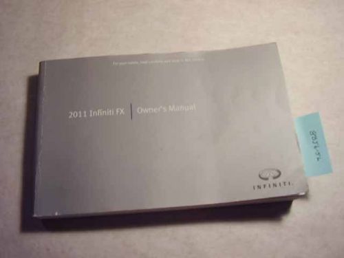 2011 infiniti fx owners manual good free shipping 8856-56