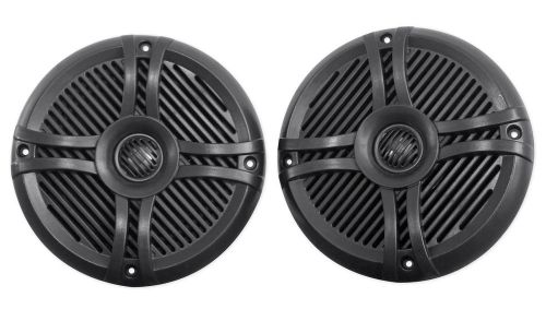 Pair rockville rmsts65b 6.5&#034; 800w waterproof marine boat speakers 2-way black