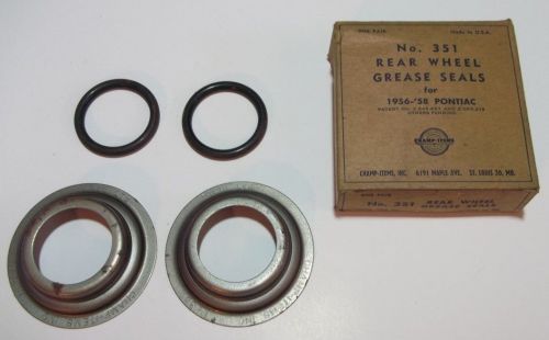 1956-1958 pontiac rear wheel grease seals champ p/n&#039;s 351 made in u.s.a.
