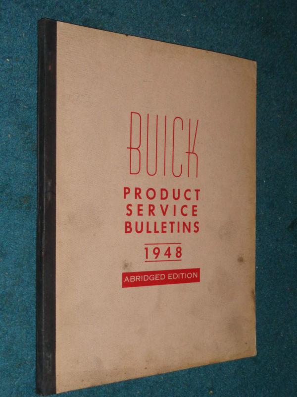 1948 buick bound service bulletin set /  book / original manual / ncie condition