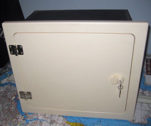 Starboard locking storage box 18&#034;x15-1/2&#034; face dimen. rubber sealed door  (w)