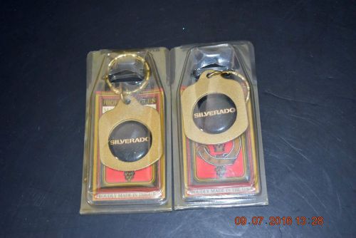 Silverado car - key chain - made usa, sealed -  lot -2  black n&#039; gold