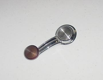 Window crank handle original chevrolet or gm pair clear or black knob used orig