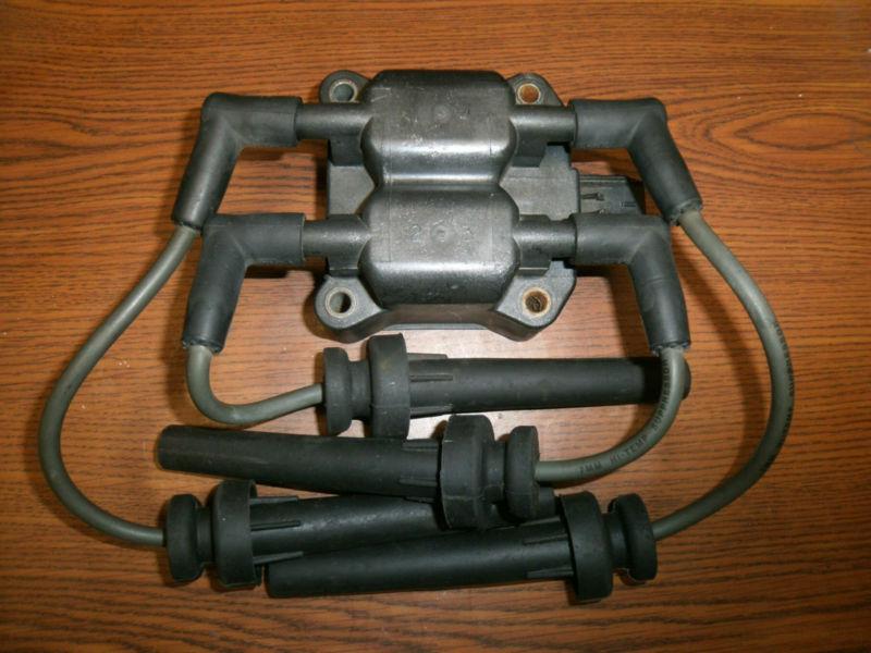 1997 eclipse sebring stratus ignition coil pack w/ wires--05269670 2.0l