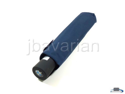 Genuine bmw blue semi-automatic opening umbrella 37.5&#034; opening