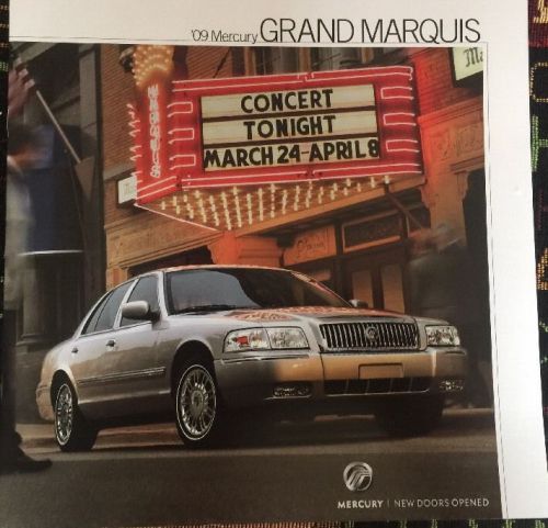 2009 mercury grand marquis brochure