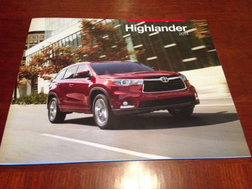 2014 toyota highlander brochure -highlander le-highlander xle-highlander limited