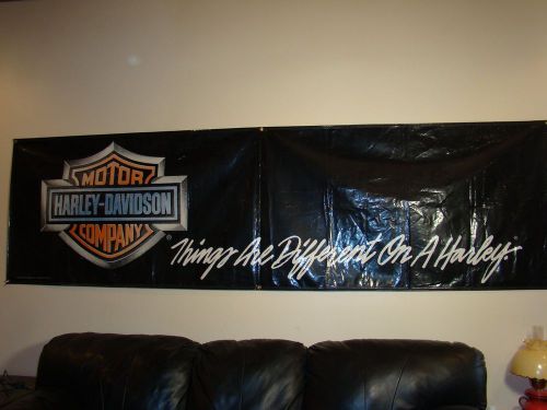 Harley davidson original oem dealer sign banner 1988
