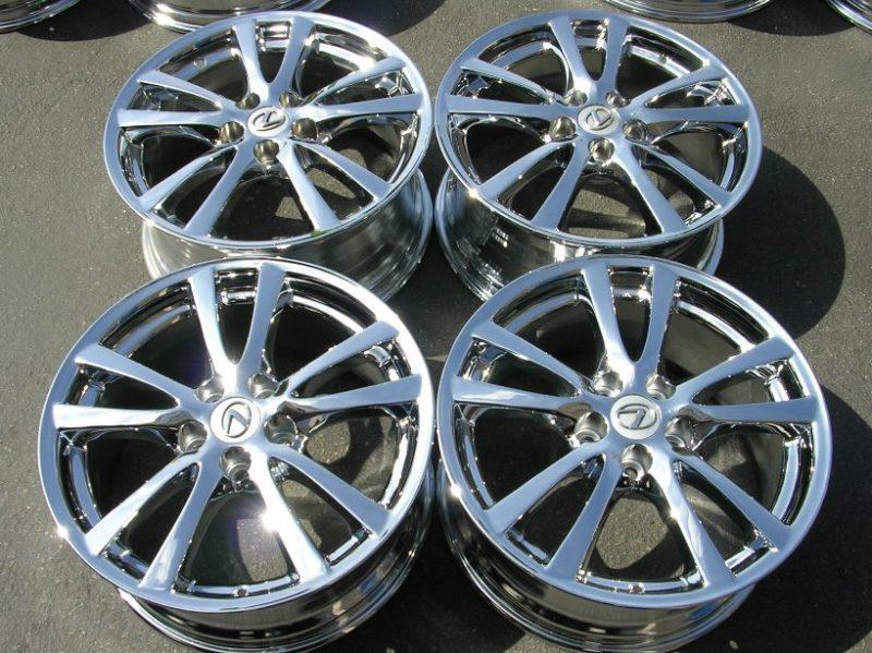 18" lexus is250 factory chrome wheels is350 es330 es300 300 gs400 ls400 17 18 19