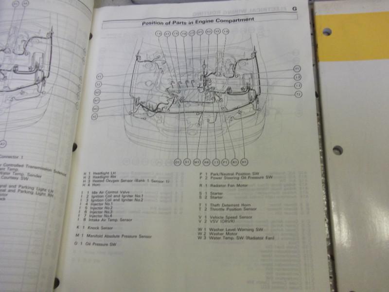 Diagram  1992 Toyota Corolla Service Repair Shop Set Oem